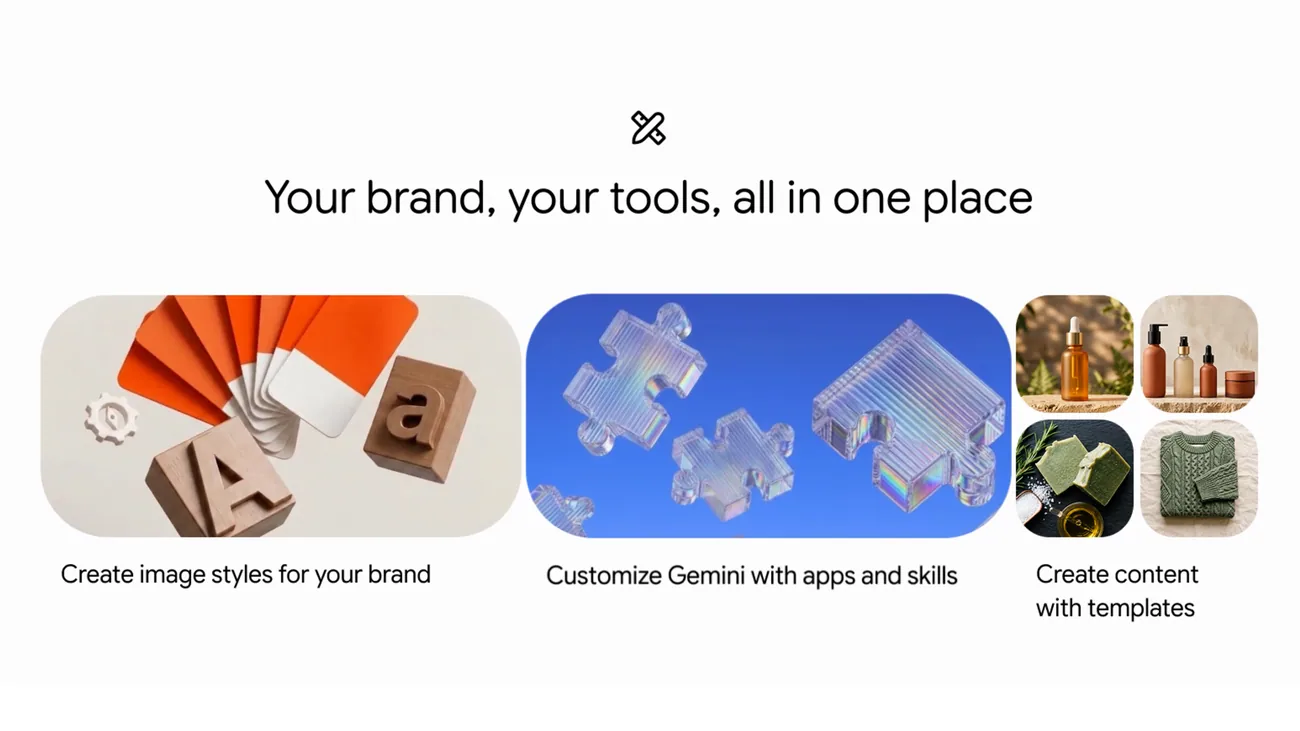Google Gemini 소상공인용 브랜드·마케팅 도구 공식 이미지